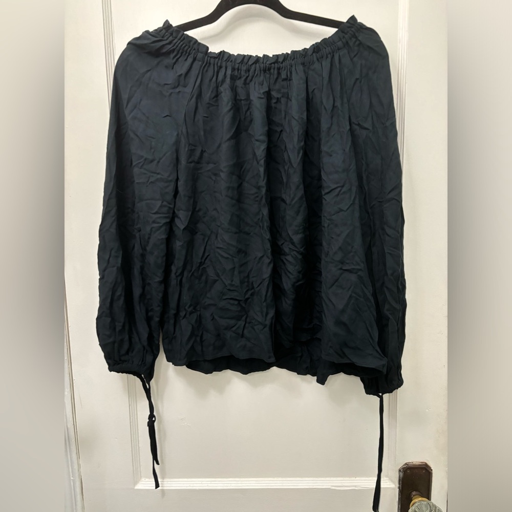 NWT Club Monaco Shirred Tie Shirt - Picture 8 of 9